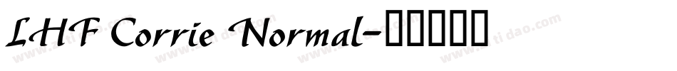 LHF Corrie Normal字体转换